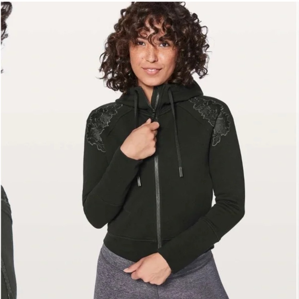 Black Embroidered Women's lululemon jacket